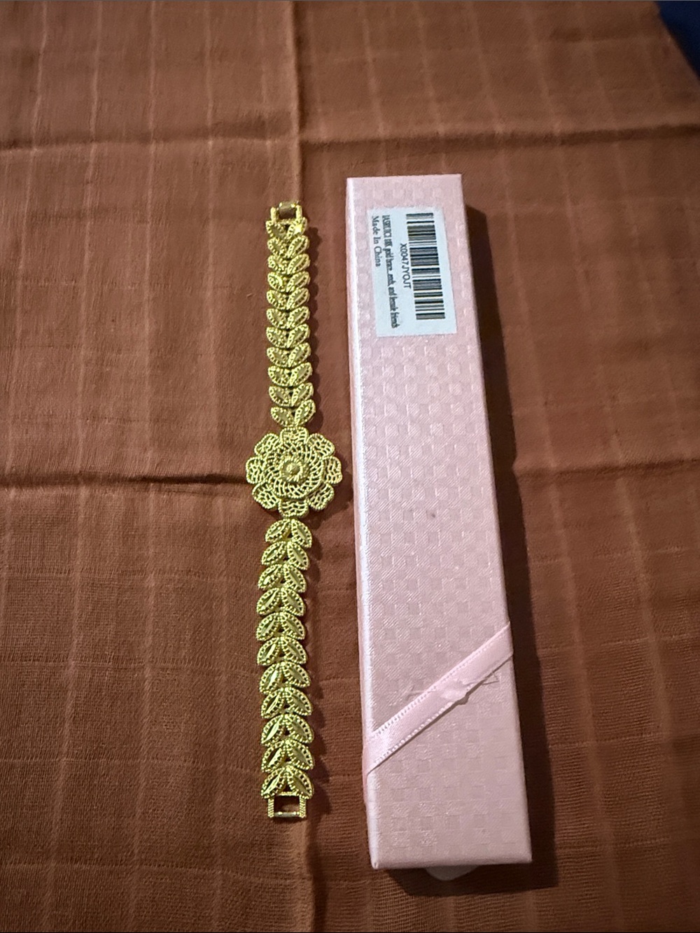 Amazon Gold Floral Filigree Bracelet for Women
